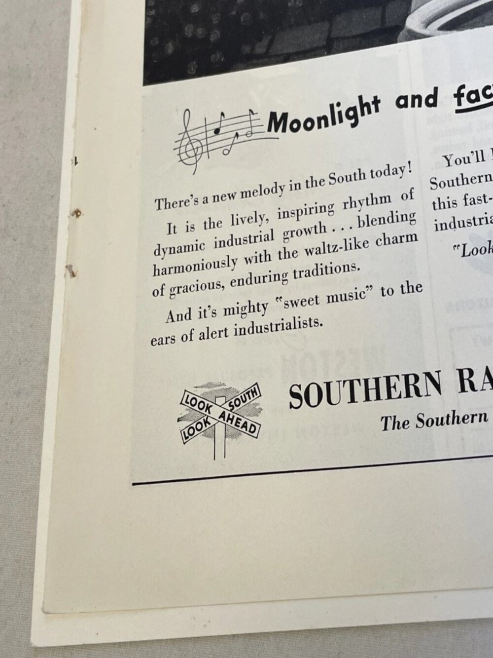 1948 Southern Railway Vintage Print Ad Moonlight Factories National Geographic - Picture 4 of 10